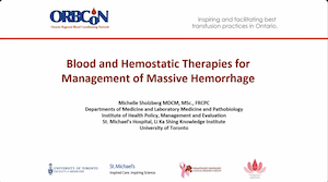 Massive Hemorrhage Protocol: Blood Products (TXA, Fibrinogen, PCC) Substitutions