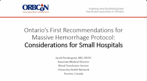 Massive Hemorrhage Protocol: Consideration for Small Hospitals