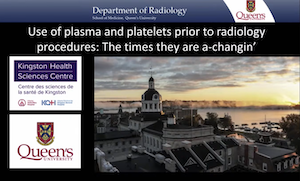 Use of plasma and platelets prior to interventional radiology procedures: The times, they are a-changin