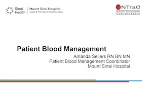 Patient Blood Management