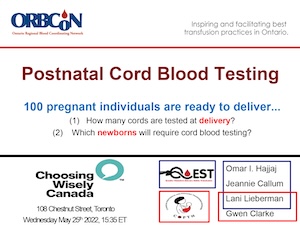 Postnatal Cord Blood Testing