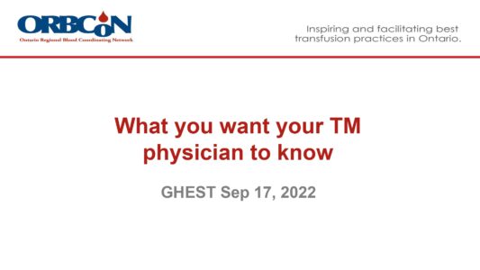 What you want your TM physician to know
