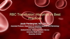 2022 RBC Transfusions Historical vs Best Practices