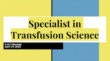 Specialist in Transfusion Science Program