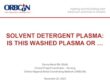 2023 Solvent Detergent Plasma: Is this Washed Plasma or …