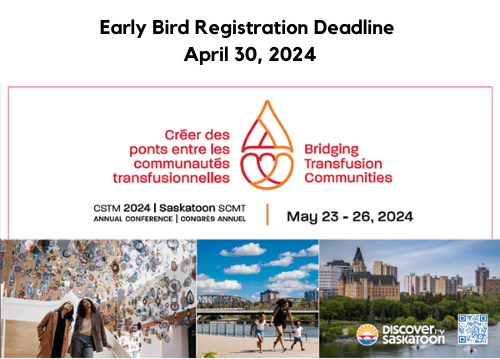 Early Bird Registration Deadline April 30, 2024