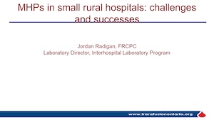 MHPs in small rural hospitals: challenges and successes