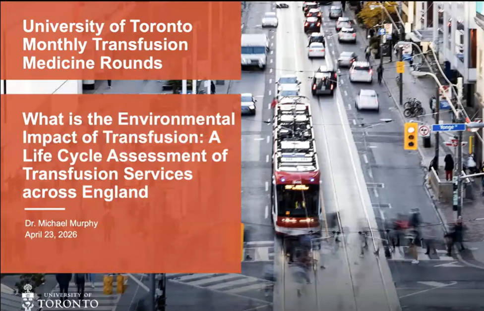 What is the Environmental Impact of Transfusion: A life cycle assessment of transfusion services across England