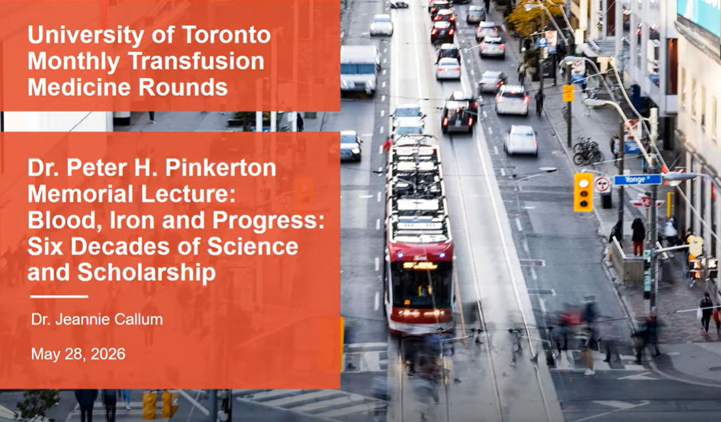 Dr. Peter H. Pinkerton Memorial Lecture. Blood, Iron and Progress: Six Decades of Science and Scholarship